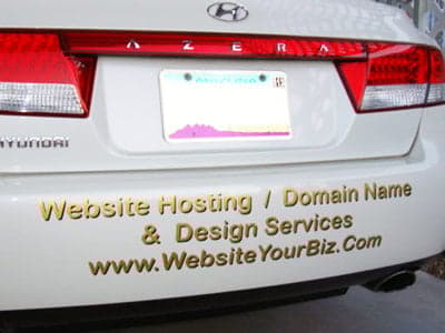 Vinyl Lettering Bumper Ad Vinyl Lettering Bumper Ad