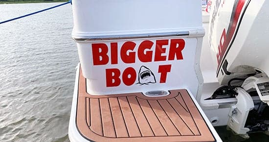 Custom Vinyl Boat Name