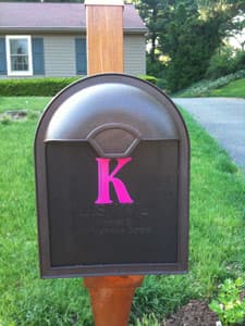 Mailbox Lettering Mailbox Lettering