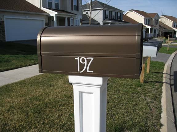 Mailbox Lettering Mailbox Lettering