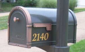 Mailbox Number Decals Mailbox Number Decals