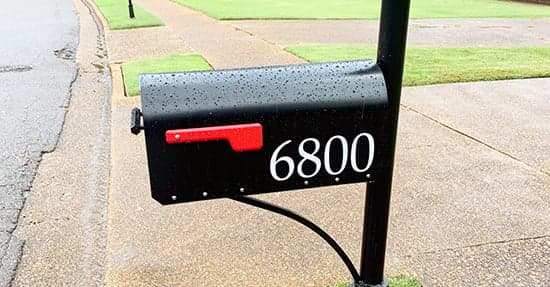 Custom Vinyl Mailbox Numbers Custom Vinyl Mailbox Numbers