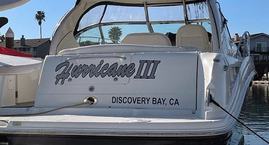 Custom Vinyl Boat Name Custom Vinyl Boat Name