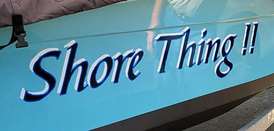 Custom Vinyl Boat Name