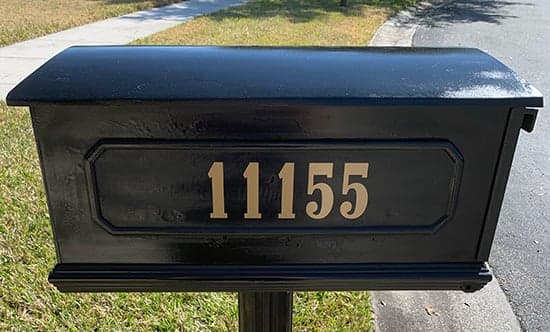 Custom Vinyl Mailbox Numbers Custom Vinyl Mailbox Numbers