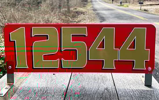 Custom Vinyl Address Markers Custom Vinyl Address Markers