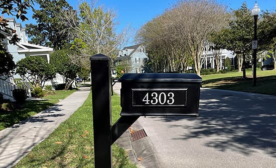 Custom Vinyl Mailbox Number Custom Vinyl Mailbox Number