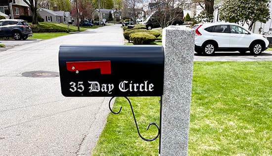 Custom Vinyl Mailbox Address Custom Vinyl Mailbox Address
