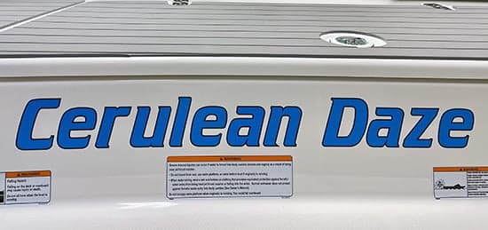 Custom Vinyl Boat Name Custom Vinyl Boat Name