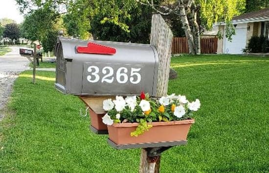 Cusotm Vinyl Mailbox Number Cusotm Vinyl Mailbox Number