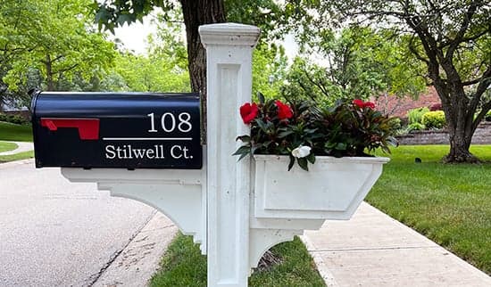 Custom Vinyl Mailbox Address Custom Vinyl Mailbox Address