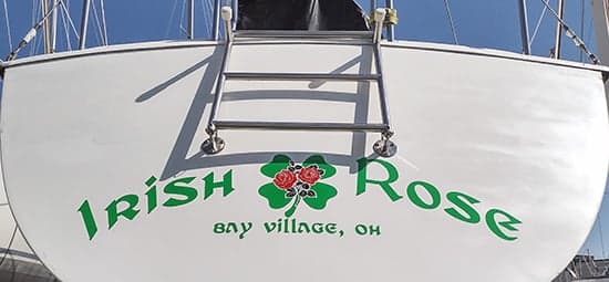 Custom Vinyl Boat Name