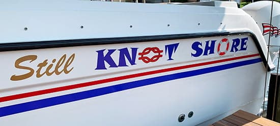 Custom Vinyl Boat Decal