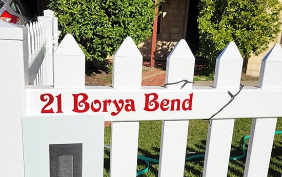 Custom Vinyl Lettering