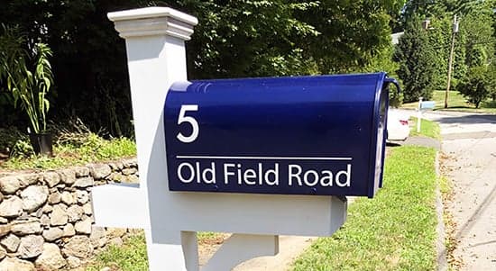 Custom Vinyl Mailbox Address Custom Vinyl Mailbox Address