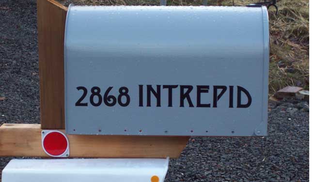 Mailbox Lettering Mailbox Lettering