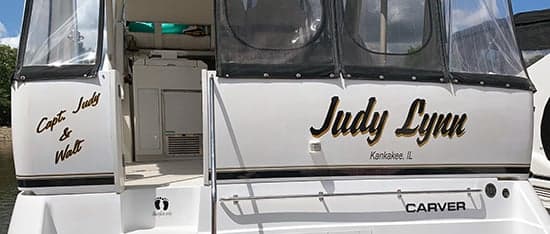 Custom Vinyl Boat Name Custom Vinyl Boat Name