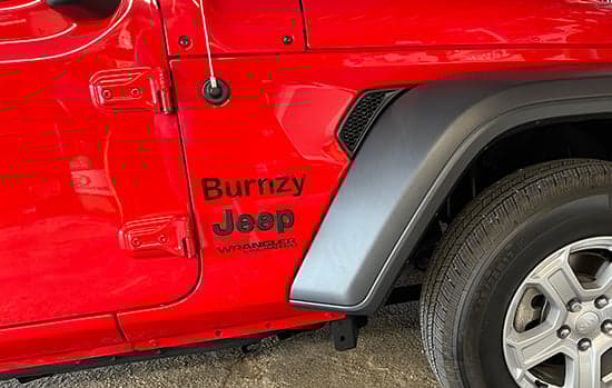Vinyl Jeep Name Vinyl Jeep Name