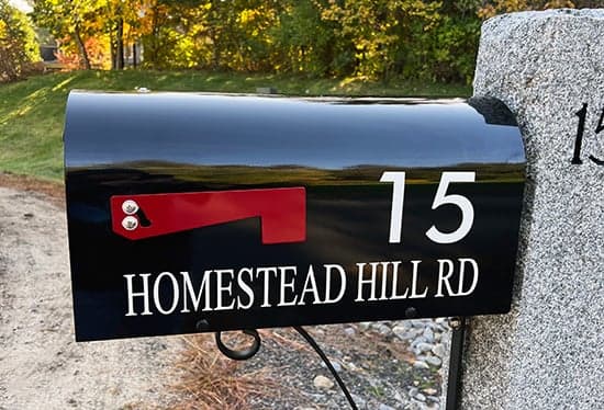 Custom Vinyl Mailbox Address Custom Vinyl Mailbox Address