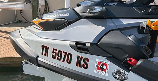 Custom Vinyl Registration Number Custom Vinyl Registration Number
