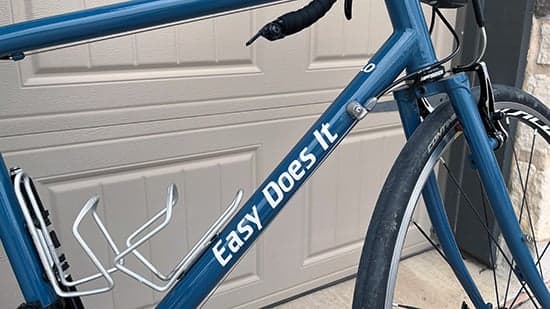 Custom Vinyl Bicycle Lettering