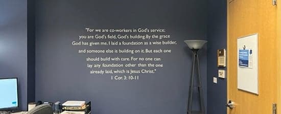 Custom Vinyl Wall Lettering