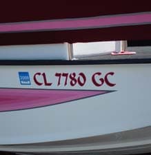 Boat Registration Numbers