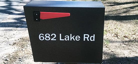 Custom Vinyl Mailbox Address Custom Vinyl Mailbox Address