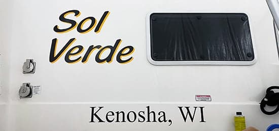 Custom Vinyl Boat Name Custom Vinyl Boat Name