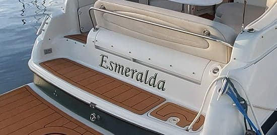 Custom Vinyl Boat Name