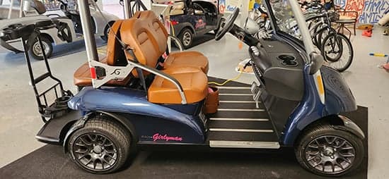 Custom Vinyl Golf Cart Lettering