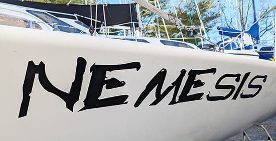 Custom Vinyl Boat Name Custom Vinyl Boat Name