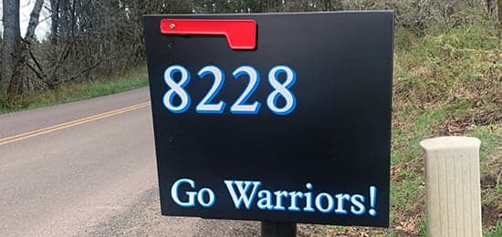 Custom Vinyl Mailbox Decals Custom Vinyl Mailbox Decals