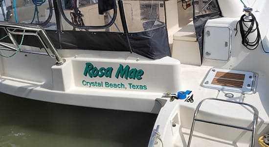 Custom Vinyl Boat Name Custom Vinyl Boat Name
