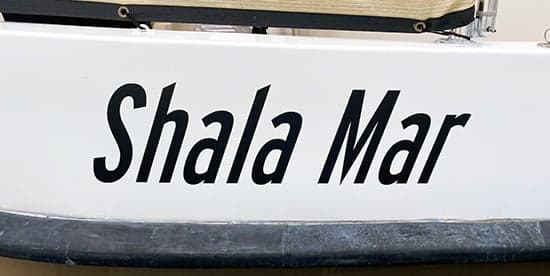Custom Vinyl Boat Name Custom Vinyl Boat Name