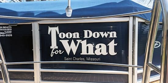 Custom Vinyl Boat Decal Custom Vinyl Boat Decal