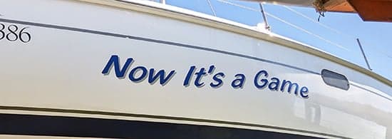 Custom Vinyl Boat Name Custom Vinyl Boat Name