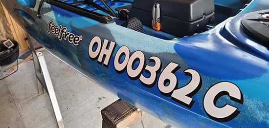 Custom Vinyl Kayak Lettering Custom Vinyl Kayak Lettering