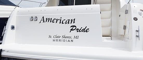 Custom Vinyl Name for Boat Custom Vinyl Name for Boat
