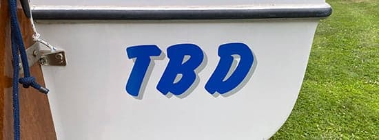 Custom Vinyl Boat Name Custom Vinyl Boat Name