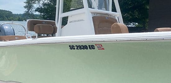 Custom Vinyl Boat Registration Numbers Custom Vinyl Boat Registration Numbers