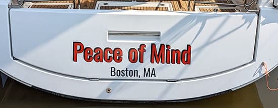 Custom Vinyl Boat Name Custom Vinyl Boat Name