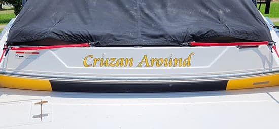 Custom Vinyl Boat Name Custom Vinyl Boat Name