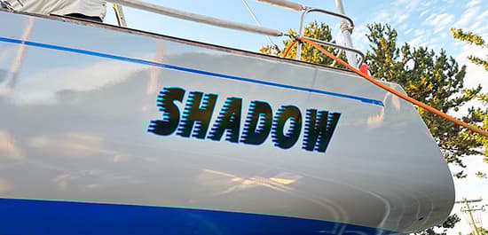 Custom Vinyl Boat Name Custom Vinyl Boat Name