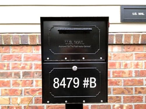 Mailbox Lettering Mailbox Lettering