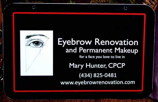 Eyebrow sign Eyebrow sign