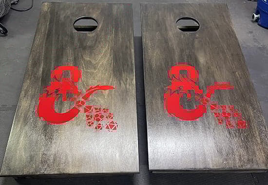 Custom Vinyl Decal for Cornhole Boards Custom Vinyl Decal for Cornhole Boards