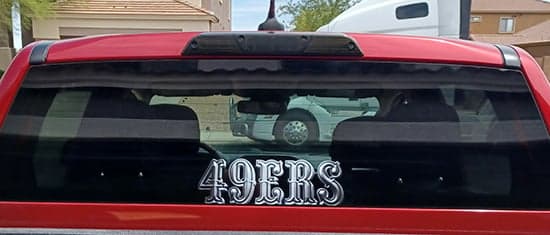 Custom Vinyl Decal for Vehicle Window Custom Vinyl Decal for Vehicle Window