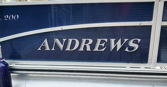 Custom Vinyl Boat Name Custom Vinyl Boat Name