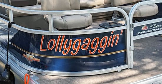 Custom Vinyl Boat Name Custom Vinyl Boat Name